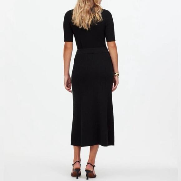 NWT Madewell Merino Wool Blend Pull-On Maxi Sweater Skirt True Black Size XS - Picture 3 of 11